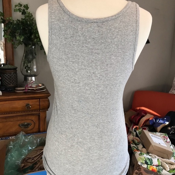 Grey Ribbed Tank - Picture 2 of 3
